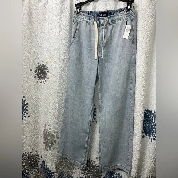 GAP High Rise Wide Leg Pull on Jeans - Picture 10 of 10